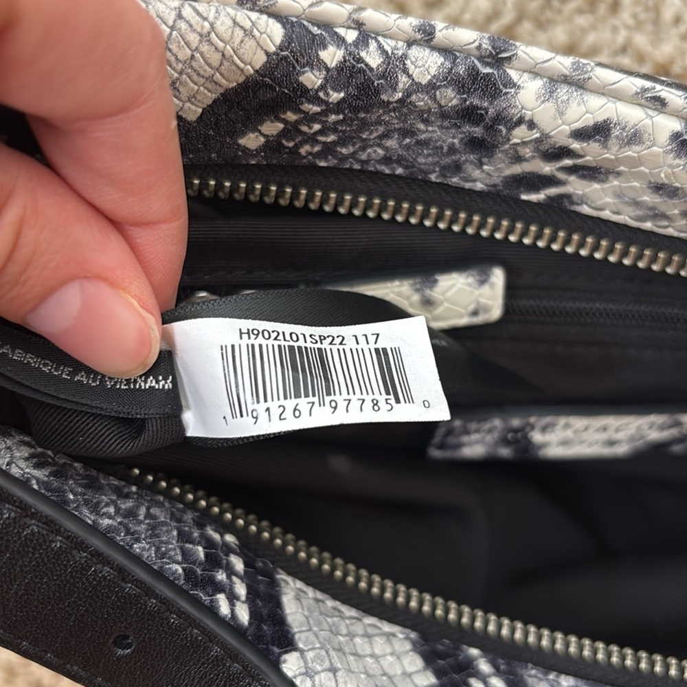 MARC JACOBS Snakeskin Leather Baguette Shoulder Bag - Picture 9 of 11